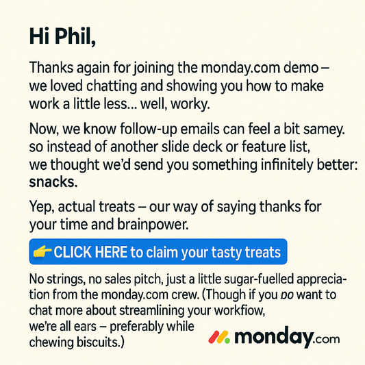 Email Example for: Monday.com
