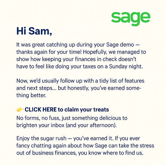 Email Example for: Sage