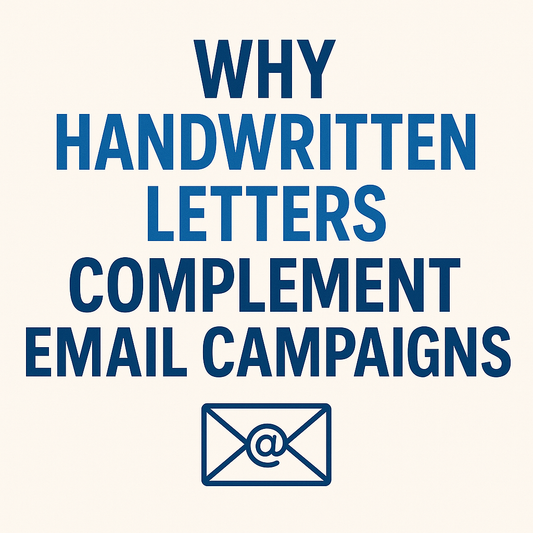 Why Handwritten Letters Complement Email Campaigns