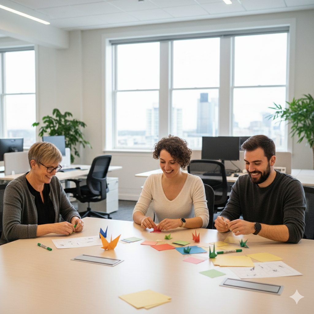 Office Origami + Hamper