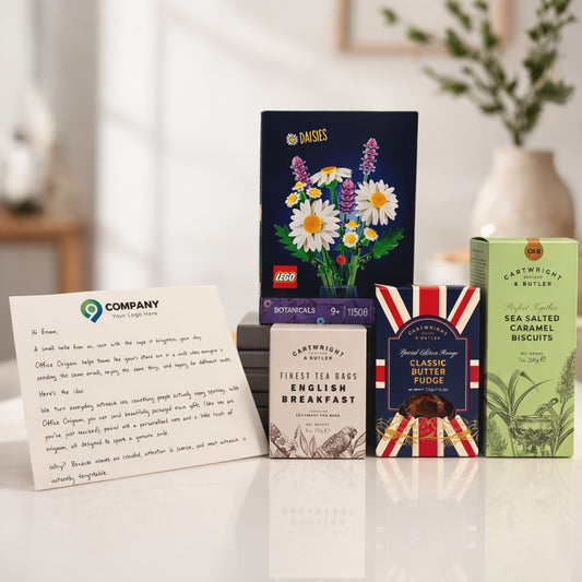 Lego Botanicals Daisies + Cookies, Fudge, Tea + A4 Letter